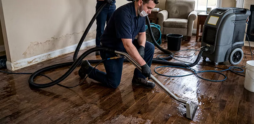 Hardwood Floor Water Extraction in Yucca Valley