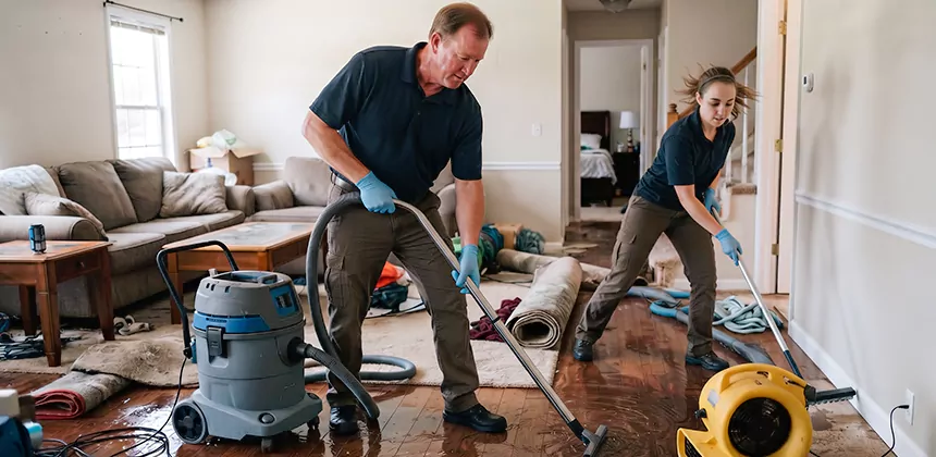 Hidden Leak Clean Up in Yucca Valley